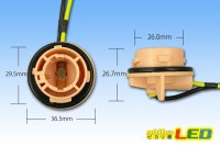 画像1: S25 BAU15s口金用ソケット 150°