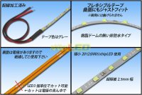 画像1: 超極細2.5mm 2012テープLED 非防水 白色
