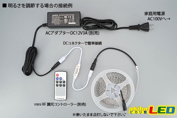 画像4: 2835テープLED 非防水 青色 5m/600LED (4)